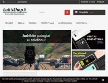 Tablet Screenshot of luksshop.lt